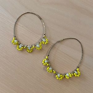 Yellow Anthropologie Earrings